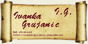 Ivanka Grujanić vizit kartica